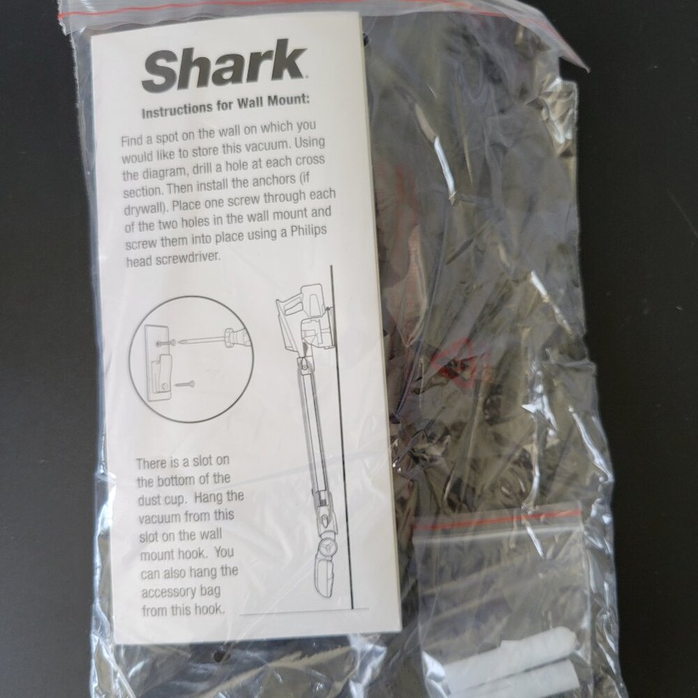 New Shark Rocket Vacuum Accessories. Includes Bag w/4 attachments and wall mount - Picture 9 of 12